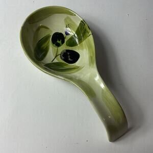 Boulevard Pottery Olives Spoon Rest